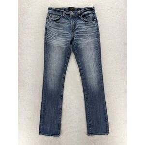 Buckle Outpost Makers Slim Straight Jeans Mens 31x34 Blue Stretch Denim Grunge